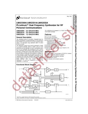 LMX2330ATM datasheet  